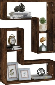 vidaXL Półki ścienne, 2 szt., przydymiony dąb, 50x15x50 cm 3