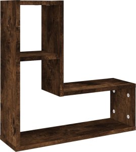 vidaXL Półki ścienne, 2 szt., przydymiony dąb, 50x15x50 cm 4