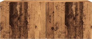 vidaXL Ścienna szafka TV, stare drewno, 100x30x41 cm 5
