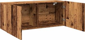 vidaXL Ścienna szafka TV, stare drewno, 100x30x41 cm 6