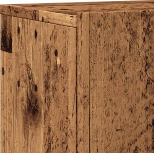 vidaXL Ścienna szafka TV, stare drewno, 100x30x41 cm 9