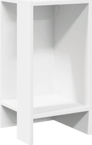 vidaXL vidaXL Stolik boczny z półką, biały, 25,5x27x60 cm 2