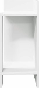 vidaXL vidaXL Stolik boczny z półką, biały, 25,5x27x60 cm 4