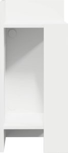 vidaXL vidaXL Stolik boczny z półką, biały, 25,5x27x60 cm 5