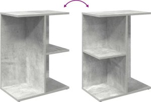 vidaXL vidaXL Stoliki nocne, 2 szt., szarość betonu, 46,5x29x61 cm 8