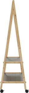 vidaXL vidaXL Wieszak na ubrania z półkami i kółkami, 96x45,5x155,5 cm 5