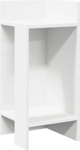 vidaXL vidaXL Stoliki boczne 2 szt. z półką, białe, 25,5x27x60 cm 2