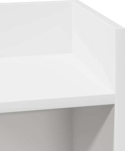 vidaXL vidaXL Stoliki boczne 2 szt. z półką, białe, 25,5x27x60 cm 7