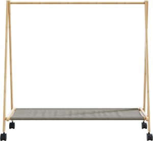 vidaXL vidaXL Wieszak na ubrania z półkami i kółkami, 106x34x106,5 cm 4