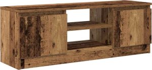 vidaXL Szafka TV, stare drewno, 102x30x36 cm 2