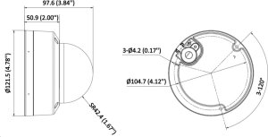 Kamera IP Hikvision KAMERA WANDALOODPORNA IP DS-2CD2186G2H-ISU(2.8MM)(EF) AcuSense - 8.3Mpx 4K UHD Hikvision 5