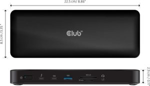 Stacja/replikator Club 3D Club3D Dokovací stanice 16v1 ThunderBolt 4, (2xThunderbolt, 3xDP, 2xHDMI, 3xUSB, RJ45, SD-TF Karta, 1xUSB-C, 150W PD) 3
