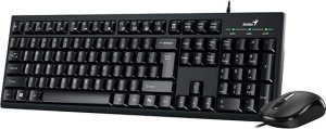 Klawiatura + mysz Genius GENIUS set klávesnice+myš KM-100SE/ Drátový set/ Copilot/ USB/ černá/ CZ+SK layout 2