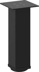 vidaXL Nogi do stolika kawowego, 4 szt., czarne, 30-32 cm, stal 4