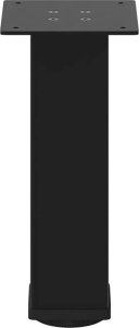 vidaXL Nogi do stolika kawowego, 4 szt., czarne, 30-32 cm, stal 5