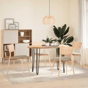 vidaXL Nogi do stołu Hairpin, 4 szt., czarne, 72 cm, lita stal 3