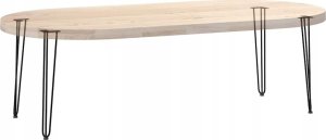 vidaXL Nogi do stołu Hairpin, 4 szt., czarne, 72 cm, lita stal 7