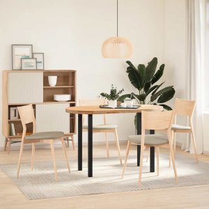 vidaXL Nogi do stolika kawowego, 4 szt., czarne, 72-74 cm, stal 3