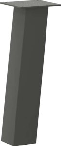 vidaXL Nogi do stolika kawowego, 4 szt., antracyt, 42 cm, stal 4