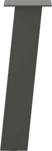 vidaXL Nogi do stolika kawowego, 4 szt., antracyt, 42 cm, stal 5
