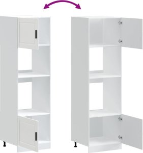 vidaXL Szafki do piekarnika, 2 szt., Porto, białe 8