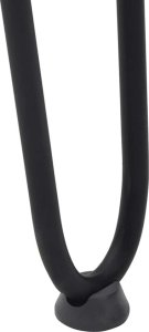vidaXL Nogi do stołu Hairpin, 4 szt., czarne, 42 cm, lita stal 9
