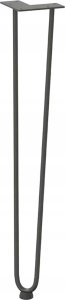 vidaXL Nogi do stołu Hairpin, 4 szt., antracyt, 72 cm, lita stal 4