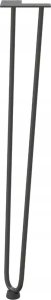 vidaXL Nogi do stołu Hairpin, 4 szt., antracyt, 72 cm, lita stal 5