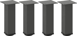 vidaXL Nogi do stolika kawowego, 4 szt., antracyt, 30-32 cm, stal 2