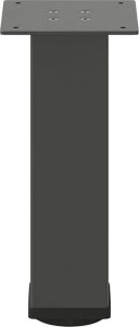 vidaXL Nogi do stolika kawowego, 4 szt., antracyt, 30-32 cm, stal 5