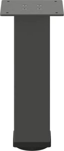 vidaXL Nogi do stolika kawowego, 4 szt., antracyt, 30-32 cm, stal 6