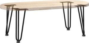 vidaXL Nogi do stołu Hairpin, 4 szt., czarne, 30 cm, lita stal 8