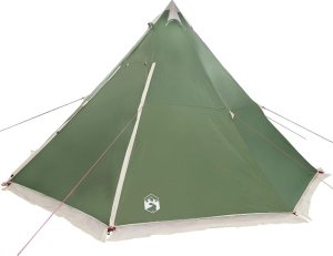 vidaXL Namiot rodzinny tipi, 6-osobowy, zielony, wodoszczelny 8