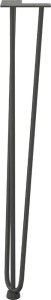 vidaXL Nogi do stołu Hairpin, 4 szt., antracyt, 72 cm, lita stal 5