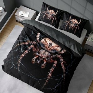 Detexpol  Pościel 3D satynowa z mikrowłókna PAJĄK 160x200 Detexpol 1