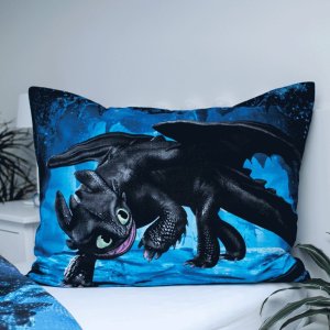 Jerry Fabrics Pościel świecąca w ciemności Jak wytresować Smoka 140x200 3