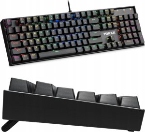 Klawiatura Defender Klawiatura przewodowa Defender MIRAX GK-352 MECHANICZNA podświetlana gaming RGB outemu blue 1