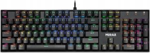 Klawiatura Defender Klawiatura przewodowa Defender MIRAX GK-352 MECHANICZNA podświetlana gaming RGB outemu blue 2
