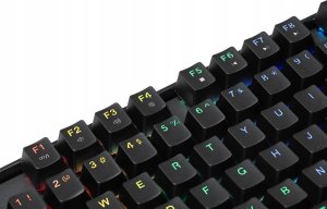 Klawiatura Defender Klawiatura przewodowa Defender MIRAX GK-352 MECHANICZNA podświetlana gaming RGB outemu blue 10
