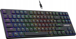 Klawiatura Defender Klawiatura bezprzewodowa Defender CLEIKOS GK-135 mechaniczna bluetooth + 2.4 GHz + kabel Gaming RGB outemu 2