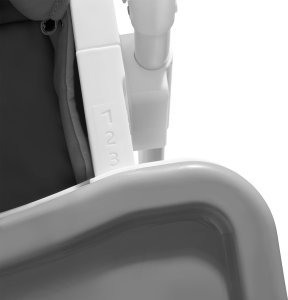 Tectake Krzesełko do karmienia Sophia, składane, regulowane, 5-punktowy pas - biały 8