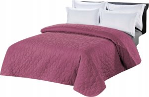 Cotton World Narzuta na łóżko kapa 220x240 pikowana dwustronna róż indyjski 1