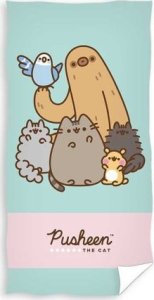 Carbotex Ręcznik Pusheen 70x140 kąpielowy plażowy Carbotex 1