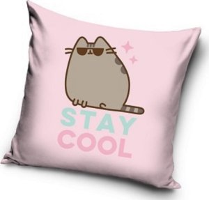 Carbotex Poszewka na poduszkę welwetowa jasiek 40x40 Pusheen 1