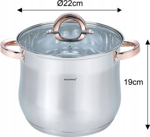 Klausberg Garnek z pokrywą 22cm 7L KB-7792 2