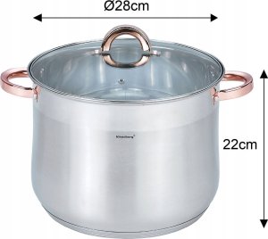 Klausberg KLAUSBERG GARNEK GASTRO Z POKRYWĄ 28cm 13L KB-7795 2