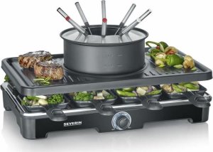 Grill elektryczny Severin Severin RG 2347 grill raclette 8 os. 1400 W Czarny 1