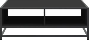 vidaXL vidaXL Stolik kawowy, czarny, 80x80x30 cm, materiał drewnopochodny 5