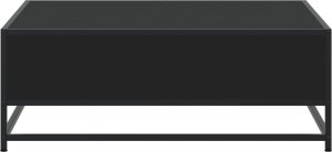 vidaXL vidaXL Stolik kawowy, czarny, 80x80x30 cm, materiał drewnopochodny 6