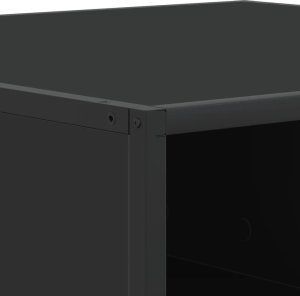 vidaXL vidaXL Stolik kawowy, czarny, 80x80x30 cm, materiał drewnopochodny 8